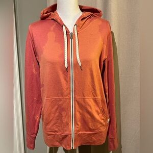Vuori Women’s Full Zip Tie Dye Laguna Hoodie Size M Orange